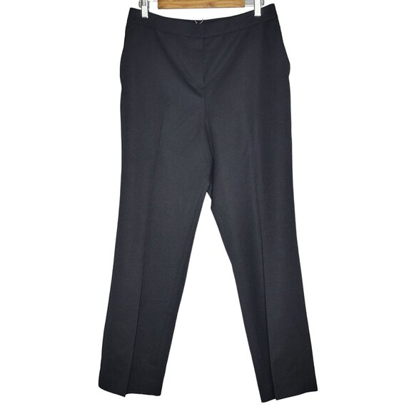 Pendleton Womens Black Wool Dress Pants Academia Business Office Old Money 10 - Picture 1 of 8